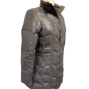 Prana Breathe Puffer Jacket Womens Size S Quilted Insulated Full Zip Gray
